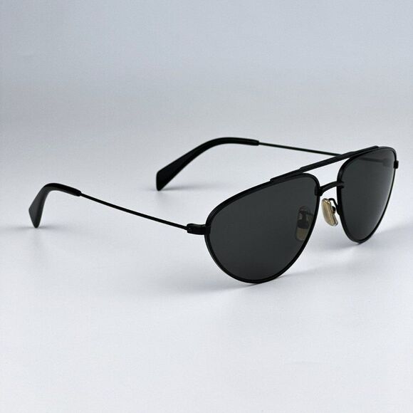 NEW Celine CL40077U 02A Matte Black Smoke Pilot Unisex Sunglasses CL 40077u - Picture 7 of 12